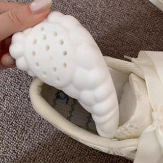 小白鞋 帆布鞋 闆鞋 老爹鞋 運動鞋 樂福鞋新中式國風超僊帆布鞋女夏季薄款小白鞋ins學生百搭厚底闆鞋 LCYJ&&**