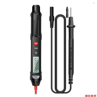 Yot ANENG A3007 筆式萬用表 6000 計數數字萬用表測試儀帶 LCD 顯示屏背光手電筒 NCV 自動關閉