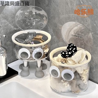 【華隆興盛百貨】旋轉桌面收納盒ins防水有蓋防塵桌面整理置物盒加厚桌面收納盒子