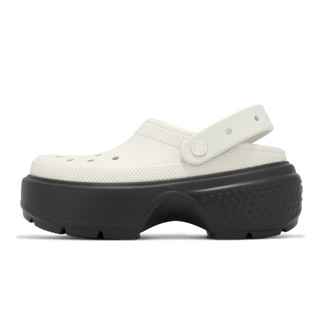 crocs 涼鞋 stomp clog 男女鞋 亞麻白 雪屋克駱格 厚底 卡駱馳 洞洞鞋 [acs] 2093471hr