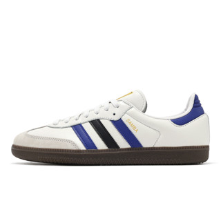 adidas 休閒鞋 Samba OG 男鞋 女鞋 白 藍 焦糖底 德訓鞋 三葉草 愛迪達 [ACS] ID1381