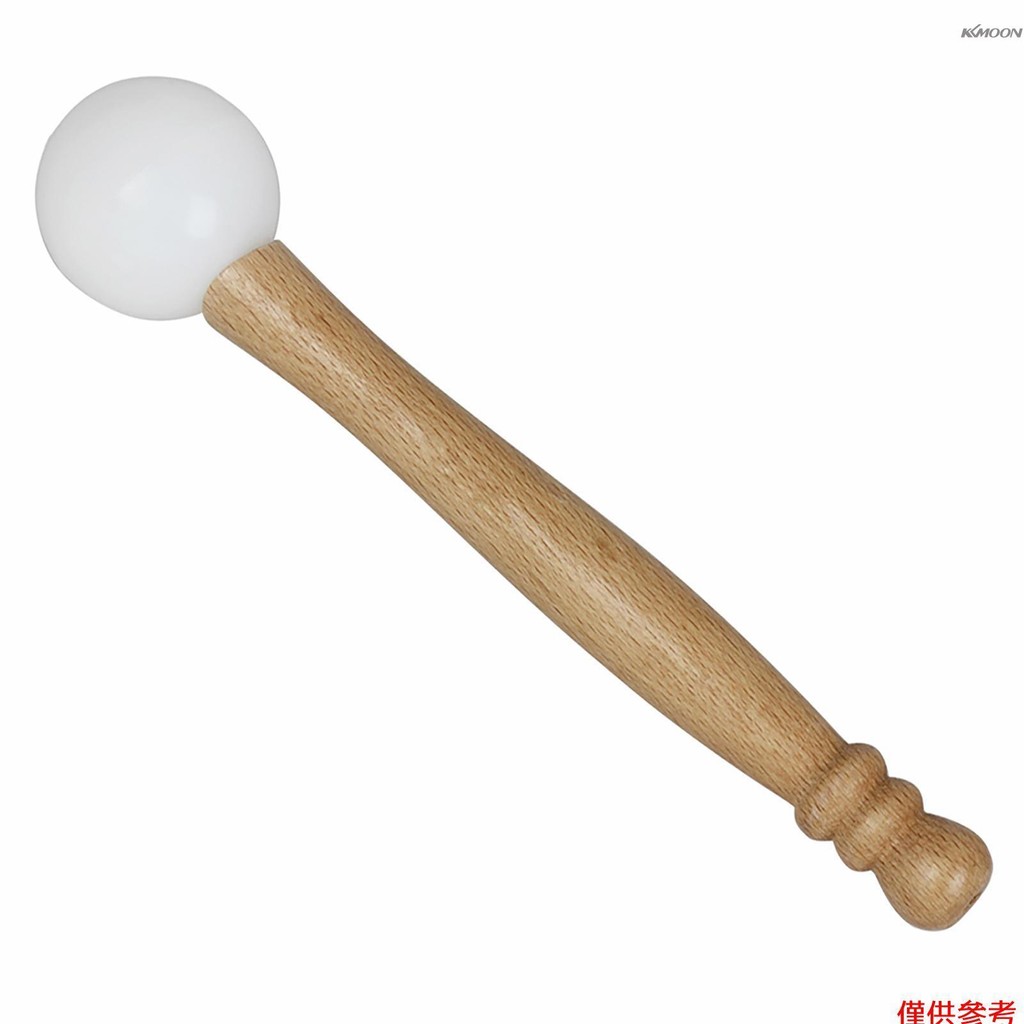 水晶頌缽專業敲棒 配橡皮圈 水晶音樂碗配件 橡膠材質 乳白色