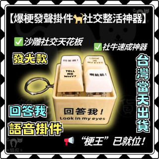 【隔日達】回答我 Look at my eyes tell me why 回答我語音掛件 回答我按鍵 鑰匙 迷因鑰匙圈
