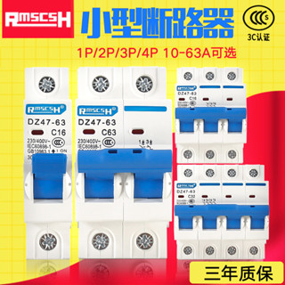 DZ47-63 小型斷路器空氣開關1p2p3p4p家用空開開關漏電6a-32a-63a