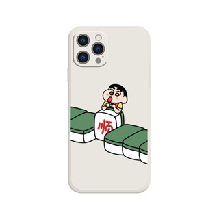 適用於創意麻將小新iPhone14Promax蘋果16情侶手機殼svivox80華為p40p50小米13Pro液態矽膠o