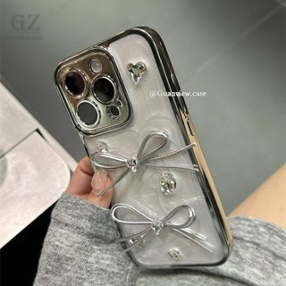 氣質少女立體寶石蝴蝶結 適用iPhone 16 15 14 13 12 11 Pro Max i16 plus 手機殼