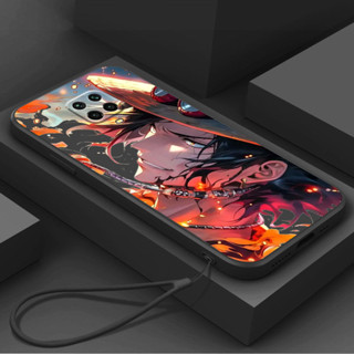 外殼 redmi note 9 pro redmi note 9s 手機殼帶掛繩卡通動漫 ONE PIECE 美學矽膠