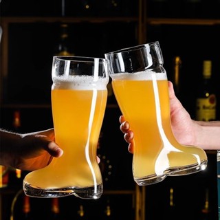 創意Ins風網面啤酒鞋透明玻璃杯飲用水個性潮流冷飲咖啡