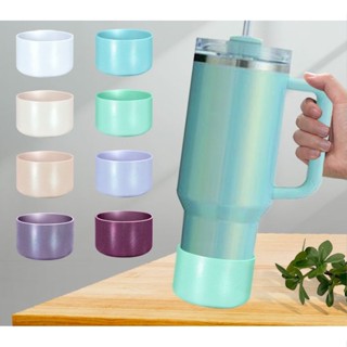 矽膠靴套相容 12oz-40oz 運動燒瓶和斯坦利水瓶不倒翁防滑底套適用於所有水瓶底部寬度為 7.5cm