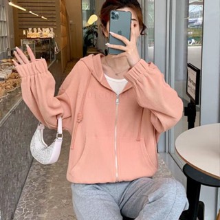 韓版外套 華夫格外套 連帽外套 運動外套 短版外套 薄外套 女生外套 長袖外套 機車 防曬 遮陽 運動上衣 寬鬆外套