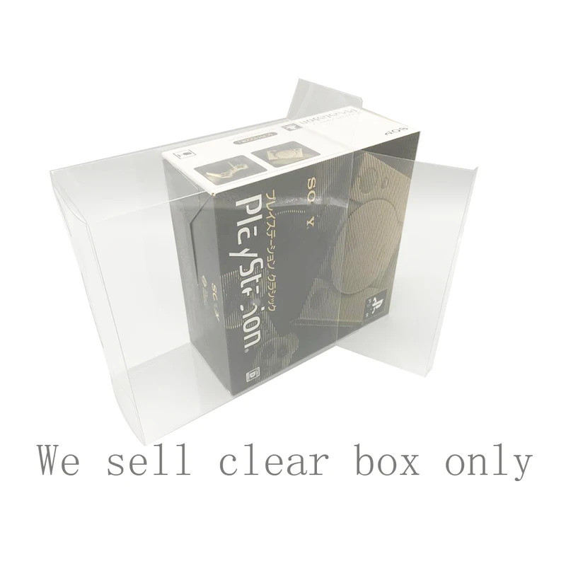 SONY PLAYSTATION 1 件收藏盒展示盒收納盒適用於索尼遊戲機經典適用於 PS1 Mini