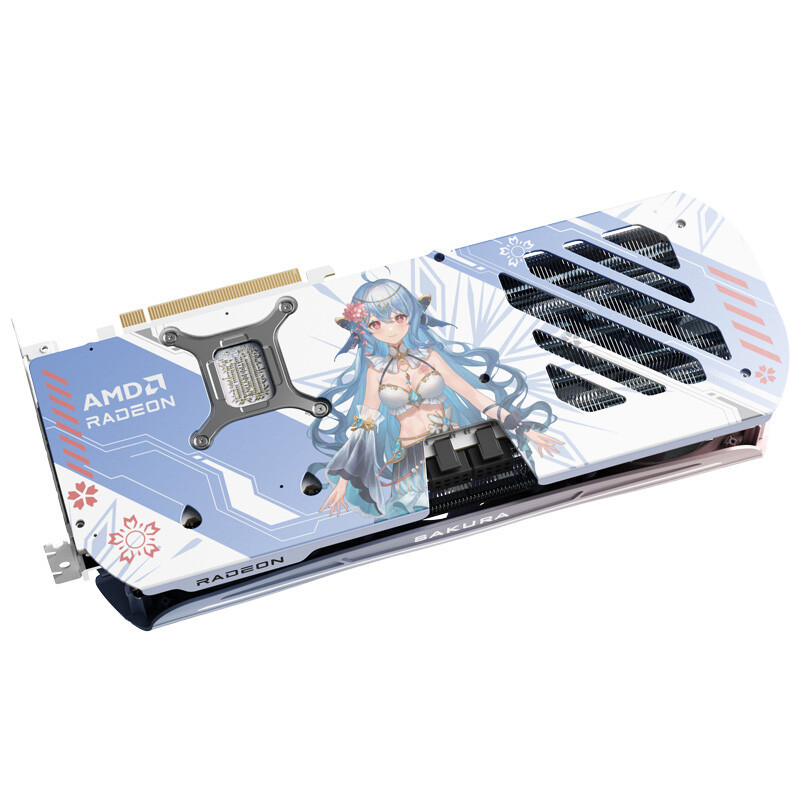 全新 12GB GPU 盈通 AMD Radeon RX9070 GRE Sakura 12GB Atlantis OC