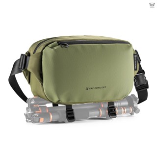 K&F CONCEPT 攝影斜揹包 斜跨相機包 10L容量 可攜帶小三腳架 綠色（KF13.157V2）【有多種語言A+