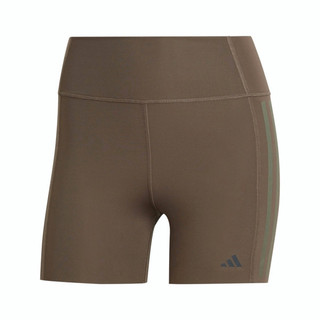 Adidas OPT 4 INCH L IK5480 女 緊身褲 高腰 運動 訓練 健身 彈性 吸濕排汗 棕綠