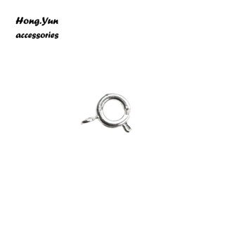 宏雲Hongyun-ls-（1pcs）- 14K保色真金彈簧扣 6mmQ扣彈弓扣手工飾品手鍊項鍊收尾連接鎖釦子