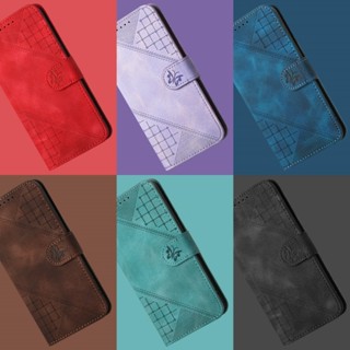 時尚方格 蝴蝶 皮套 適用於蘋果iPhone 16 15 14 13 12 11 Pro Max 7p簡約 皮質 手機殼