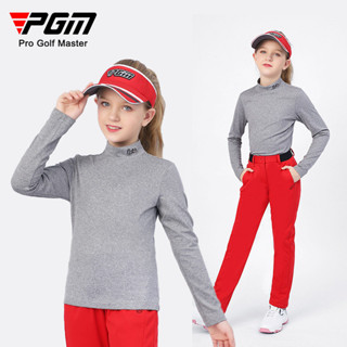 PGM YF415 高爾夫兒童長袖T恤女童秋冬打底衫高爾夫服裝運動服