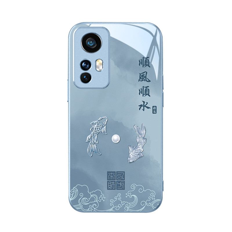 適用小米14手機殼新年13好運錦鯉紅米k70順風順水k60中國風note12過年11紅色civi3新款10s創意k50女