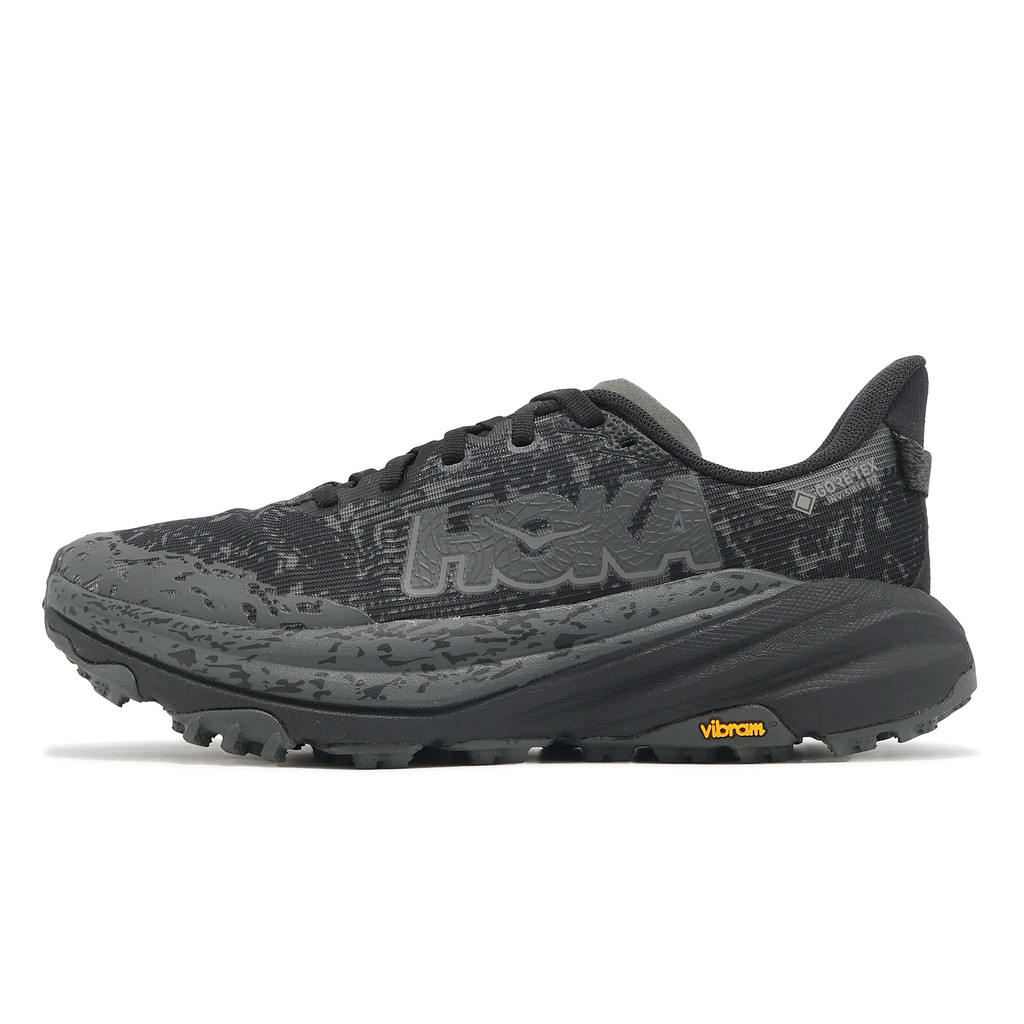 Hoka 越野跑鞋 Speedgoat 6 GTX 戶外 寬楦 防水 黃金大底 黑 男鞋 ACS 1155770BCKT