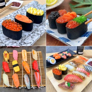 【壽司模型】廚房家居派對裝飾餐廳餐具展示道具人造日式壽司食品模型