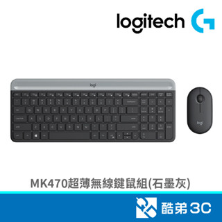 Logitech 羅技 MK470超薄無線鍵鼠組(石墨灰) 酷弟3C