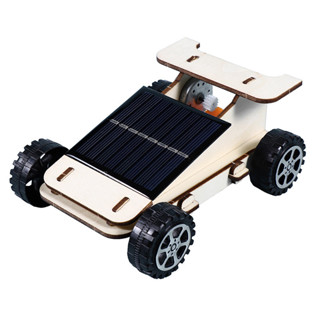 太陽能小汽車科學實驗模型diy手工兒童科技小製作Steam教具材料