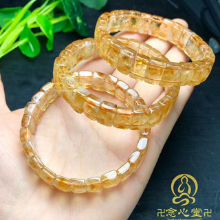 🙏結緣品🙏黃水晶手排 黃水晶手串 招財 旺財 偏財 來財 財運 天然黃水晶手排手鏈黃塔山手牌手鐲女款時尚小清新百搭手串飾