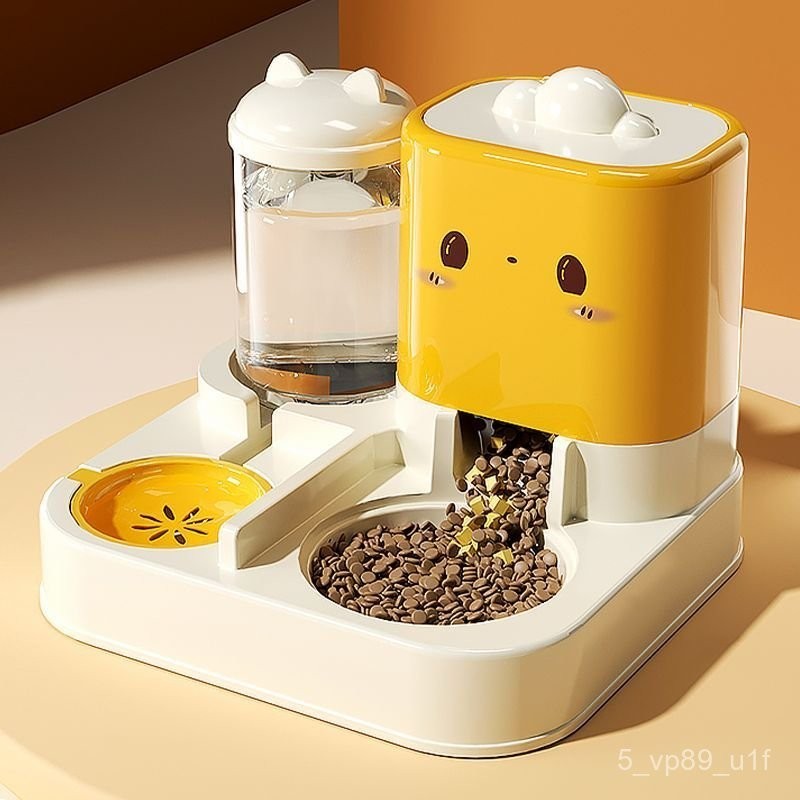 免運 寵物餵食器 貓咪飲水機貓糧自動餵食器一體機餵水器貓喝水流動循環寵物飲水器