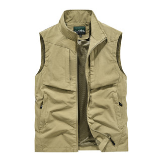 M-8XL背心馬甲 運動馬甲 寬鬆馬甲 多口袋馬甲 休閒馬甲 釣魚服 工裝馬甲 大尺碼馬甲 潮牌馬甲 馬甲外套 立領馬甲