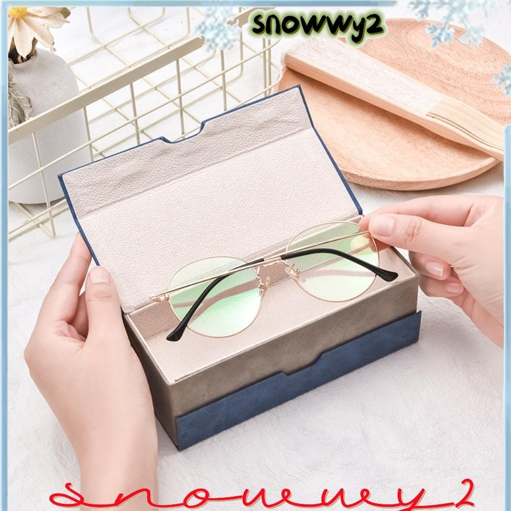 SNOWWY2雙眼鏡盒便攜式PU2對眼鏡架