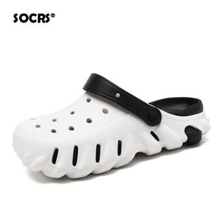 Socrs 2024男士涼鞋夏裝防滑沙灘潮流休閒涼鞋透氣厚底高品質大碼46 47