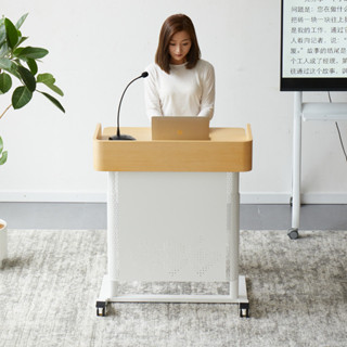『One home』演講臺 講臺桌 迎賓臺 移動演講臺發言臺學校講臺桌教師專用升降辦公會議主持臺接待迎賓
