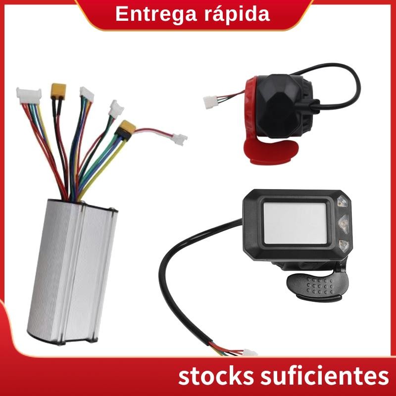 24V 250W 折疊滑板車控制器套件電動滑板車控制器 LCD 顯示屏電動滑板車剎車加速器油門套裝易於安裝。helenb