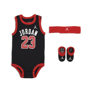 Nike 包屁衣 Jordan 新生兒 嬰幼兒 禮盒組 彌月禮 喬丹 三件組 [ACS] JD2323025NB-001