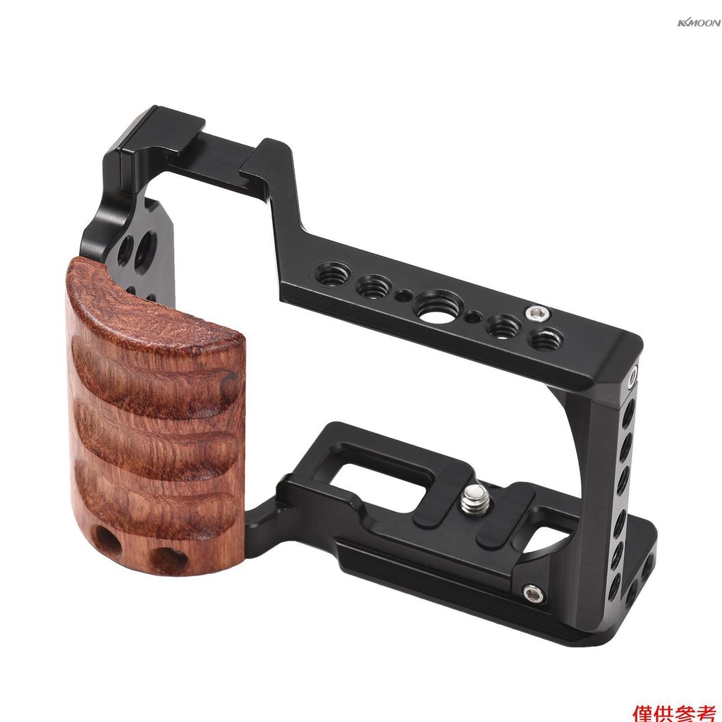Andoer 攝影兔籠 鋁合金材質+木質握柄 適配索尼ZV-E10相機