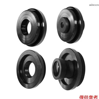 2PCS金屬 M12 / C M12 / CS（M12至C或CS）鏡頭安裝適配器鋅合金 安全閉路電視攝像機轉換器環 型