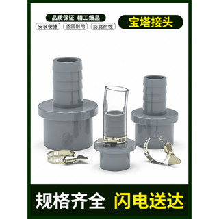【熱銷】滿99出貨 PVC寶塔外絲直通軟管接頭 塑膠灰色6分1寸20轉12變 14 16 8 25 32