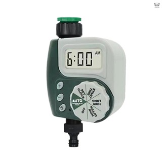 灌溉控制器 升級金屬介面 戶外園林灌溉控制器 電磁閥定時器 花園自動澆水澆花器 不帶電池出貨 綠色 美規