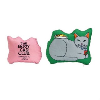 日本 DETAIL Midori Komatsu The Enjoy C&D Club 抱枕/ Cat Green eslite誠品