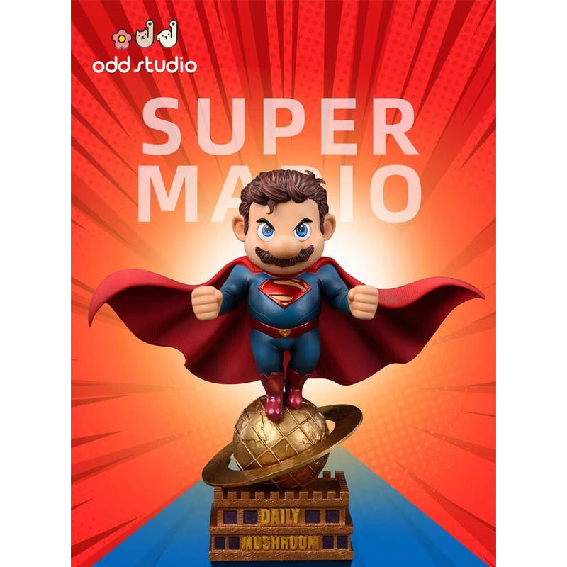 【心動GK】預訂 odd 馬裏奧COS超人Superman 潮玩限量GK手辦擺件禮品
