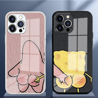 海綿寶寶蘋果16手機殼iPhone15/14Promax玻璃13派大星XR情侶殼12P