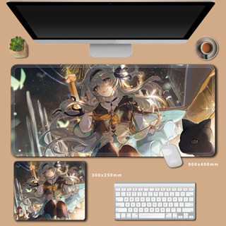 Honkai Firefly 90x40cm 滑鼠墊 XXL Honkai 星軌大號電腦鍵盤墊動漫遊戲配件辦公桌墊