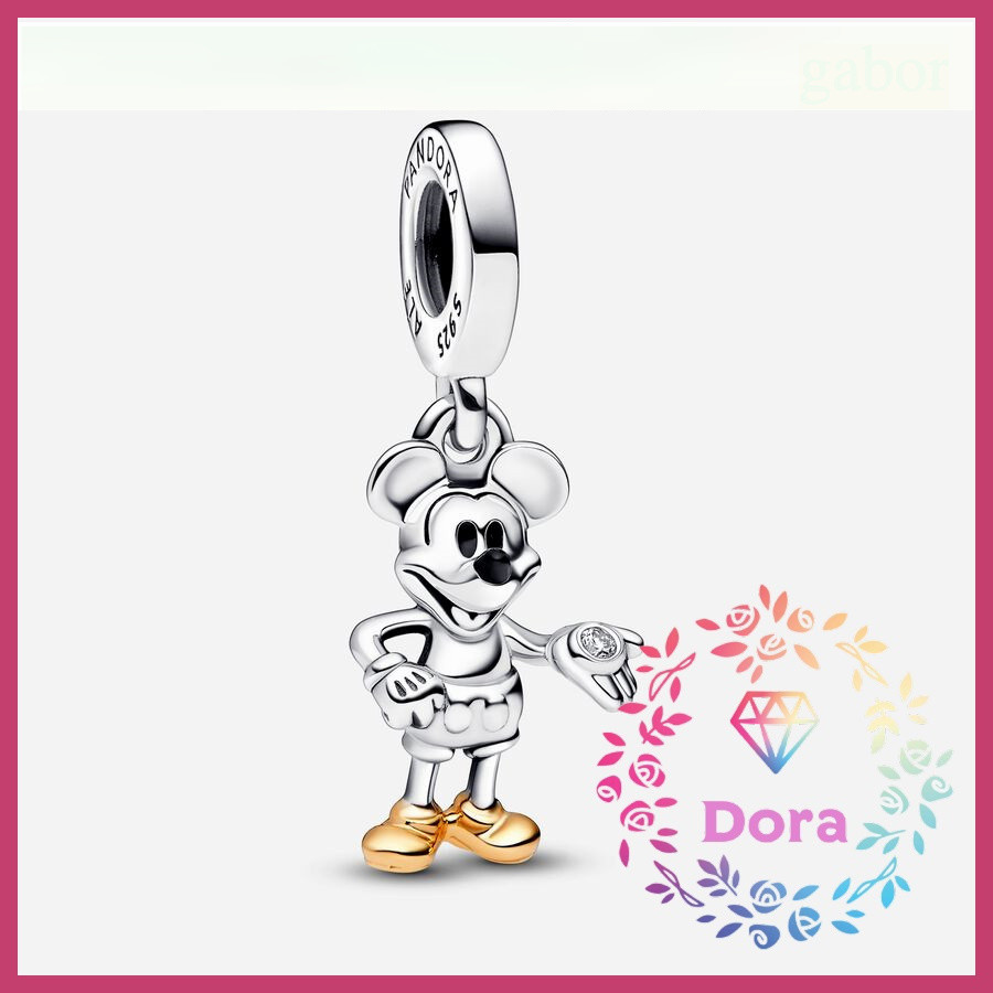 Dora Shop❤ 迪士尼 100 周年紀念米奇老鼠實驗室人造鑽石吊飾 個性 792812C01