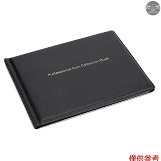 收藏家硬幣收藏夾書 240 個口袋透明 PVC 便士收藏相簿展示 25 毫米/0.98 英寸硬幣紀念品便士收藏收納盒防塵