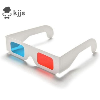 3d 眼鏡,20 副紅藍紙立體鏡片,適用於電影套裝立體紙 3D 眼鏡