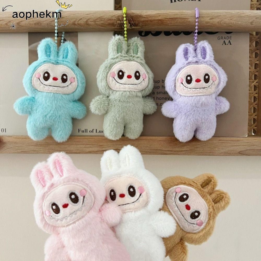 AOPHEKM 汽車鑰匙扣,拉布娃娃毛絨拉布鑰匙扣,兔子盒玩具