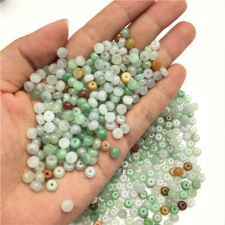宏雲Hongyun-jf-(5pcs)- 玉器彩色翡翠玉石緬甸A貨小號3*5mm算盤珠散珠散件小配料工廠批發