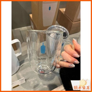【現貨】藍瓶子 小藍瓶子 咖啡杯 現貨日本bluebottle小藍瓶子愛心真空耐熱雙層玻璃杯馬克杯咖啡杯