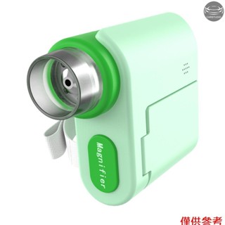兒童袖珍顯微鏡便攜式單鏡頭顯微鏡 2.0 英寸 LED 螢幕 1000 倍放大支援照片和視頻錄製玩具 STEM 益智玩具