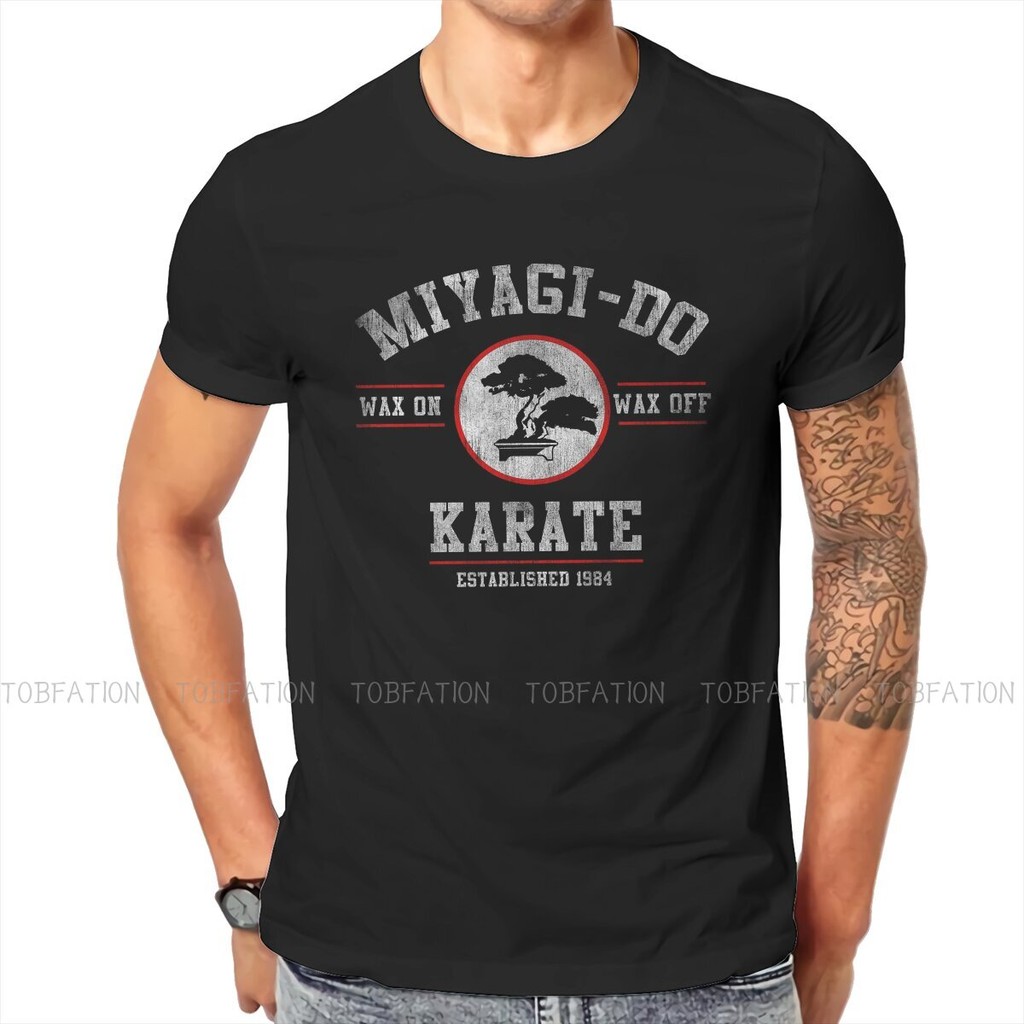 Cobra Kai Miyagi Do Karate Kid Wax On Wax Off T 恤經典哥特夏季棉質男士